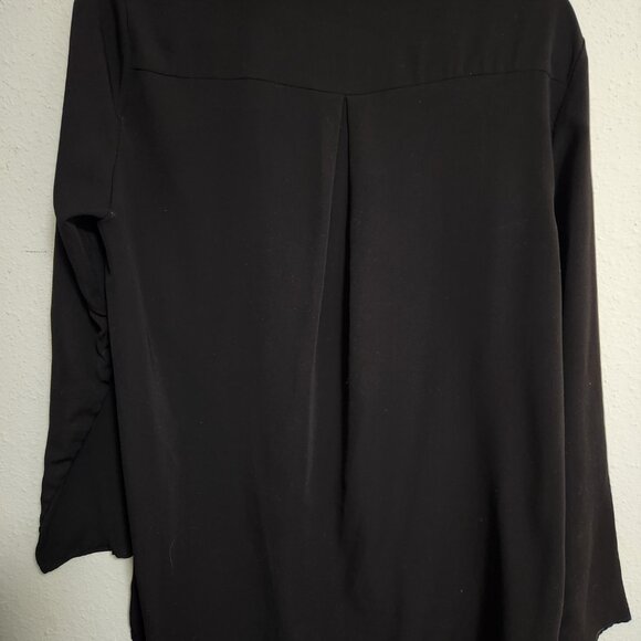 Oak + Fort Black Long Sleeved Blouse Small - Picture 3 of 5